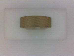 7MM 14KT Y POL  RAISED SWIRLED