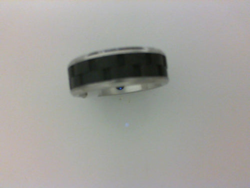 8MM BEV EDGE LINK PATTERN BLK COBALT