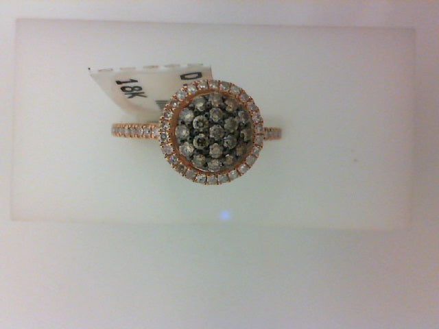 18KT RG W .43CTTW WH/CHAP DIA RING