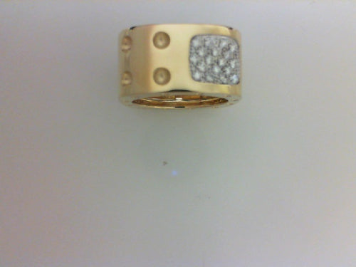 18K YG/WG OIS MOI DI DBLE SQ RING