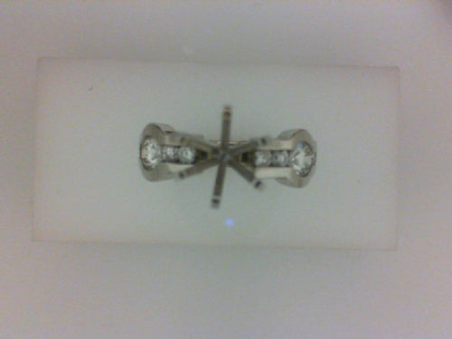PLAT .73CT TW DIAMOND SEMI MTG