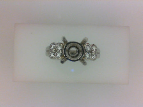PLAT .45CT TW DIAMOND SEMI MTG