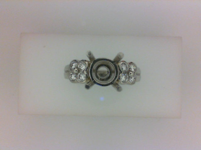 PLAT .45CT TW DIAMOND SEMI MTG