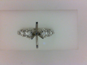 PLAT SEMI MTG  .16CTTW MQ DIAMOND .26CTTW RD DIAMOND