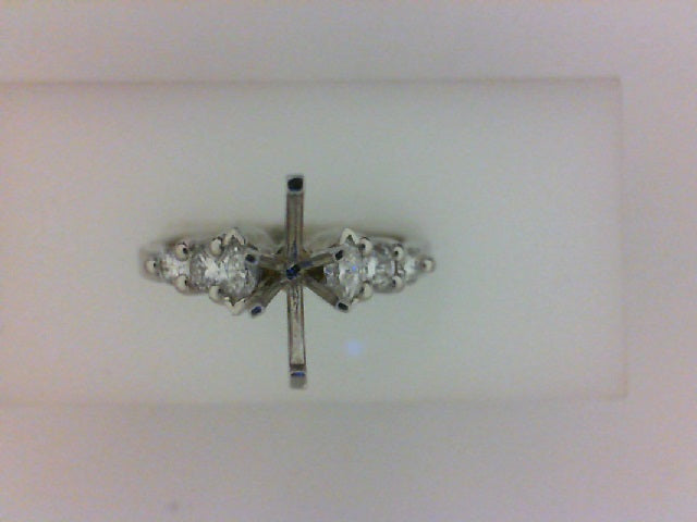 PLAT SEMI MTG  .16CTTW MQ DIAMOND .26CTTW RD DIAMOND