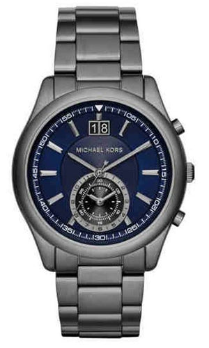 GTS GUN METAL W BLUE DIAL