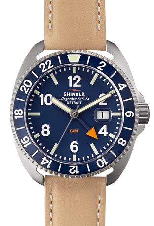 RAMBLER 44MM ROYAL BLUE DIAL WITH TAN STRAP