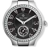 SM ROUND DIAMOND CASE/ FASHION BLACK DIAL