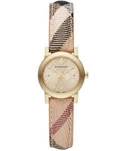 LDS YELL DIAL WITH BURBERRY STRAP