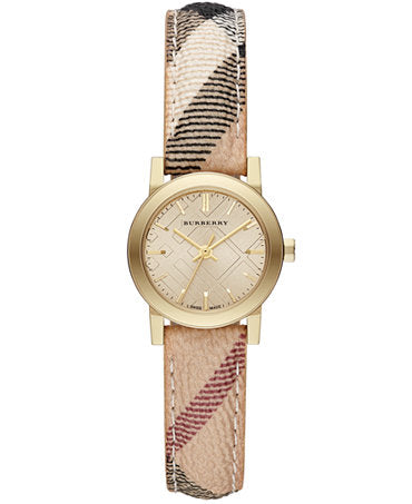 LDS YELL DIAL WITH BURBERRY STRAP