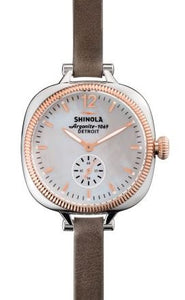GOMELSKY 36MM WH DIAL 8MM HEATHER GREY STRAP
