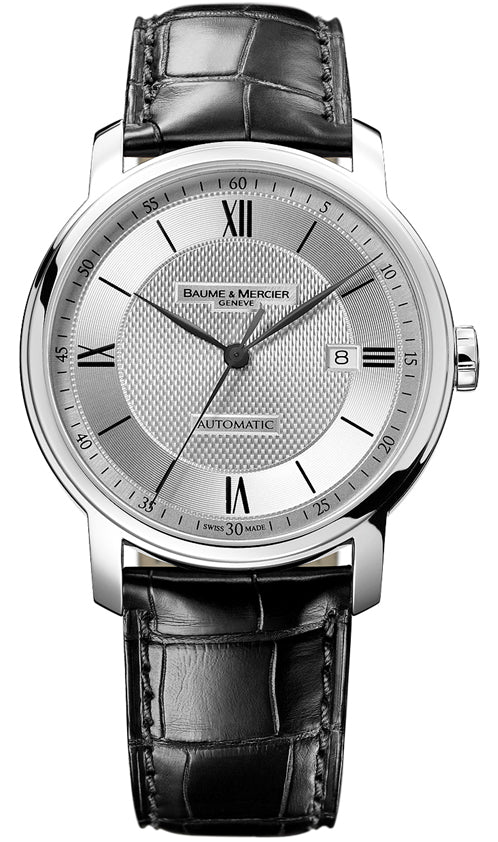 CLASSIMA EX STEEL LEATHER AUTO XL BLK ALLIGATOR STRAP