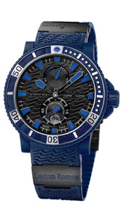 MAXI DIVER BLUE SEA LIMITED ED OF 999 SW 45.8MM WR 200M BLK DIAL RUBBER/CERAMIC STRAP