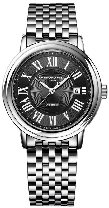 GTS MAESTRO AUTO BLK DIAL SS BRACELET