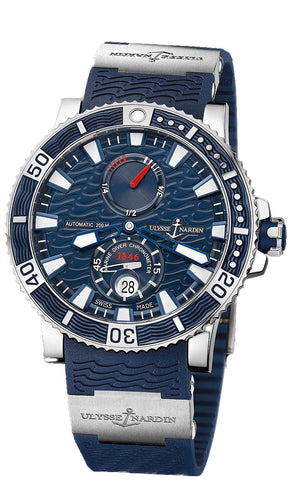 MAXI DIVER TINAMIUM SW PR TINANIUM & STEEL CASE 45MM WR 200 M BLU DIAL RUBBER TITANIUM STRAP