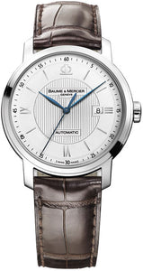 CLASSIMA EX STEEL LEATHER AUTO XL SIL GUILLOCHE DRK BRWN STR