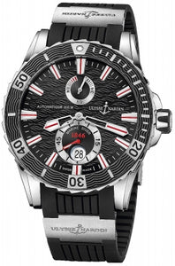 MARINE DIVER 28 JEWEL SW STEEL CASE 44MM WR 300M BLK DIAL/BLK RUBBER/TITANUIM STRAP