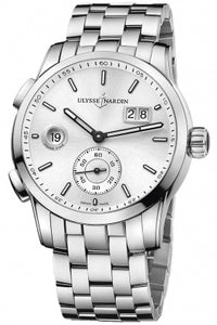 DUAL TIME 49 JEWELS SW QS BIG DATE SS CASE 42MM WR 30M SILVER DIAL SS BRACELET