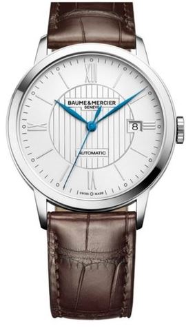CLASSIMA  AUTO SILVER DIAL DARK BROWN ALLIGATOR STRAP