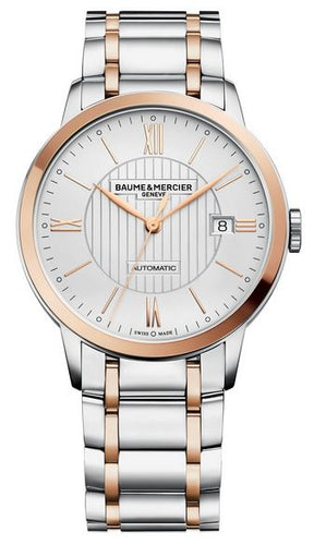 CLASSIMA RED GLD /STEEL SILVER DIAL