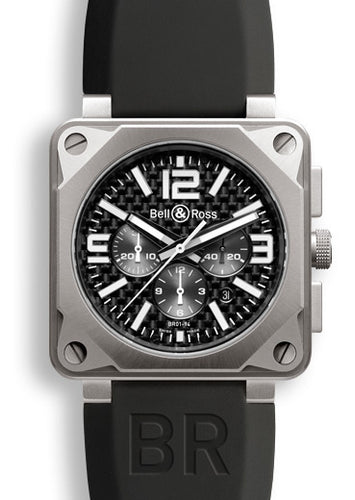BRO1-94 PRO TITANIUM CARBON FIBER CHRONO W RUBBER STRAP
