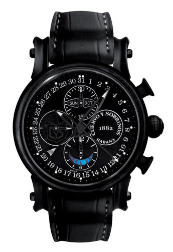 TOREPEDO PIRATE CHRON BARBANEGRA AUTO TITANIUM BURNISHED STEEL DLC COATING OSTRISH STRAP TITANIUM BUCKLE