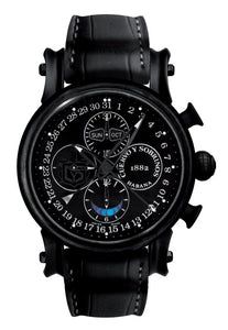 TOREPEDO PIRATE CHRON BARBANEGRA AUTO TITANIUM BURNISHED STEEL DLC COATING OSTRISH STRAP TITANIUM BUCKLE