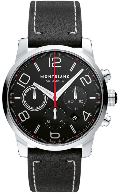 GTS TMW STEEEL 43MM AUTOMATIC 27 JEWELS BLACK DIAL /BLACK CALF STRAP