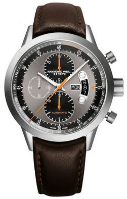 GTS FREELANCER BLK/GREY DIAL BROWN STRAP