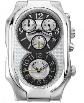CHRONO CASE STEEL BLK & WH DIA