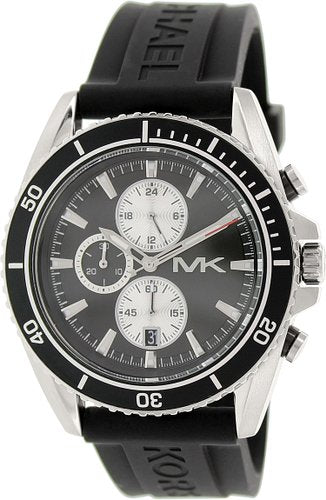 GTS SILVER CASE & RUBBER STRAP BLACK DIAL