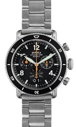 TITANIUM CHRONO 42MM BLK DIAL 20MM BRACELET/ BUCKLE & RUBBER STRAP