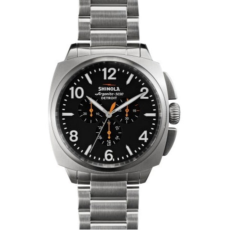 BRAKEMAN CHRONO 46MM BLK DIAL LINK BRACELET