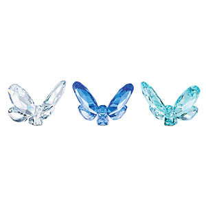 BUTTERFLIES SM SET OF 3 BLUE