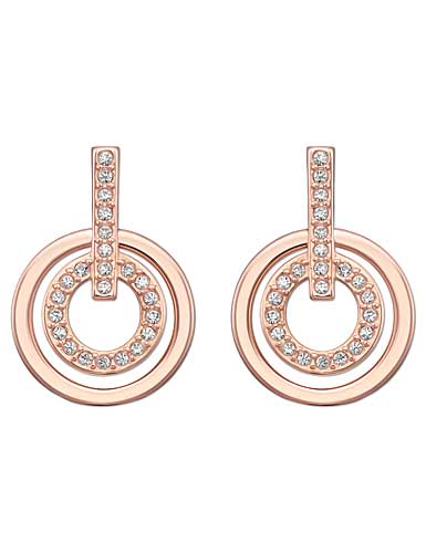 CIRCLE PIERCED EARRINGS MINI CRY/ROS