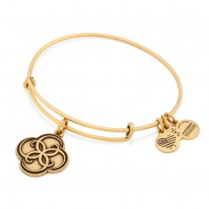 Four Leaf Clover Charm Bangle