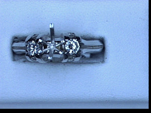 14KT WG .49CT TW DIAMOND SEMI MTG