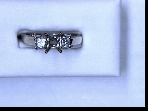 14KT WG .50CT TW DIAMOND SEMI MTG