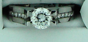 18KT WG .30CT TW DIAMOND SEMI MTG