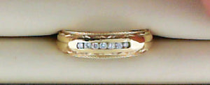 DIA .14CT TW 7RD WED BAND