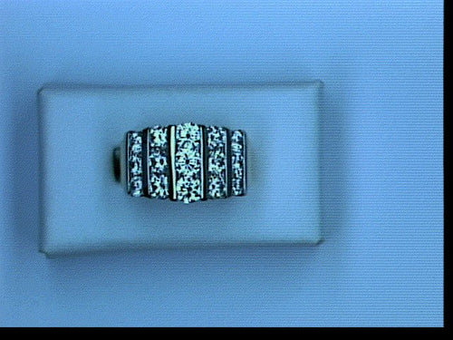 18KT PLT 3.00CT TW DIAMOND 3ROW BAND