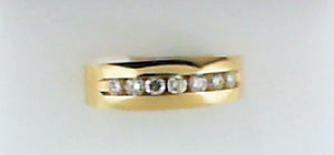 14KT YG .51CT TW DIAMOND BAND