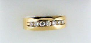 14KT YG .51CT TW DIAMOND BAND