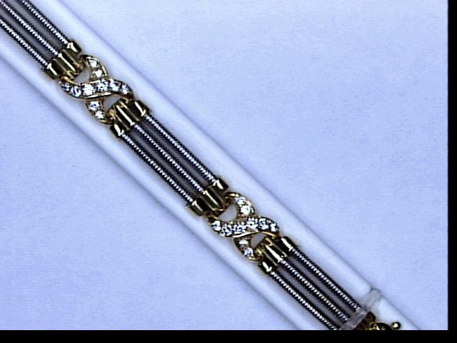 18K TT DIA X BR 1.17CT
