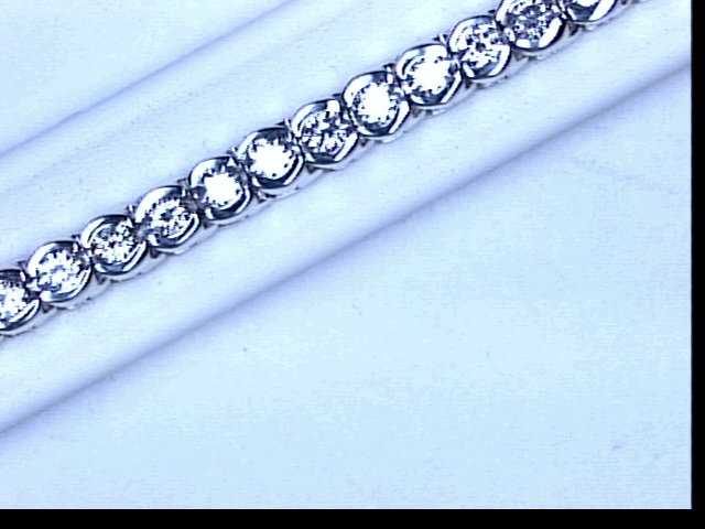 14KT WG 5.00CT TW DIAMOND TENNIS BRCLT