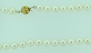 FW CP 14KT 7MM 24" NECKLACE