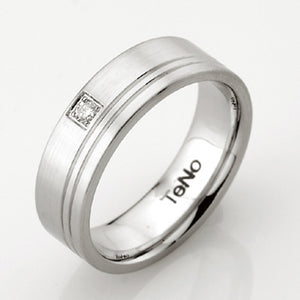 TAMOR W .04CT DIA W 2 CONTINOUS LINES RING