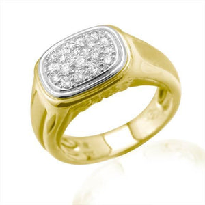 18KT GOLD WG PAVE DIAMOND RING