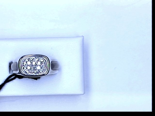 18KT WG RING W PAVE DIAMONDS