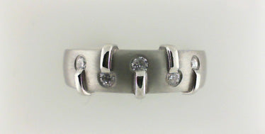 PLAT .25CT TW DIAMOND BAND SZ 9 & UP quantum leap